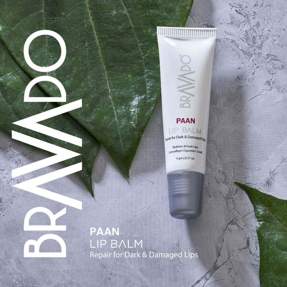 Lip Balm Paan, Heals Dry,Cracked Lips, Lightens Dark Lips, No Tint, No Gloss, Moisturizing