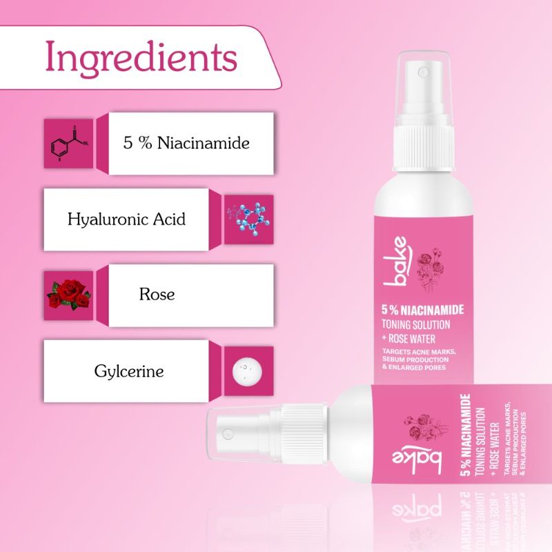 5% Niacinamide Toner For Targets Acne Marks, Oil Production & Enlarged Pores