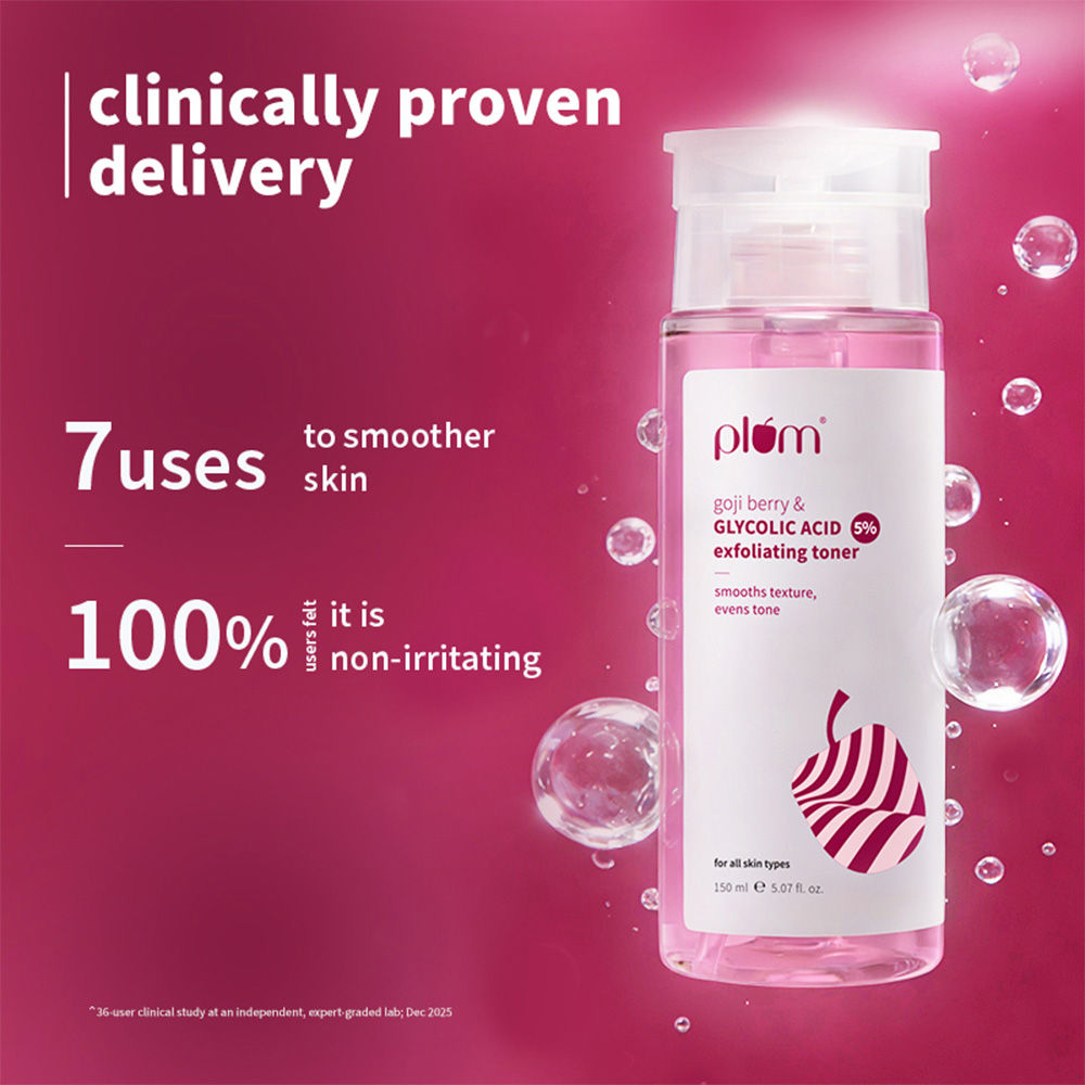 5% Glycolic Acid & Goji Berry Exfoliating Toner for textured skin