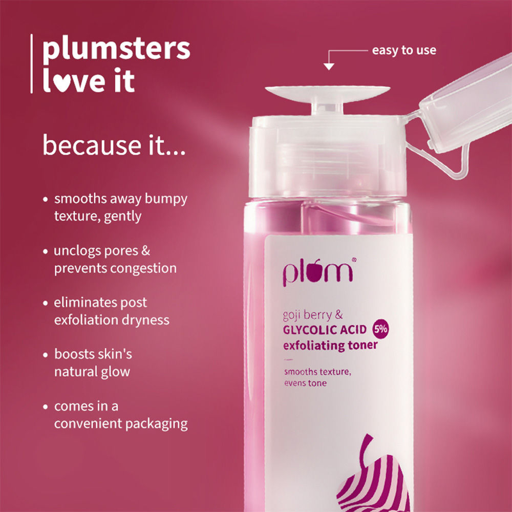 5% Glycolic Acid & Goji Berry Exfoliating Toner for textured skin