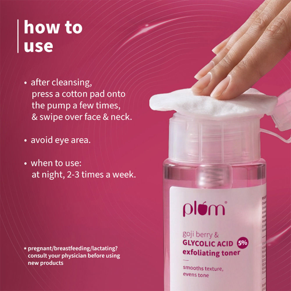 5% Glycolic Acid & Goji Berry Exfoliating Toner for textured skin