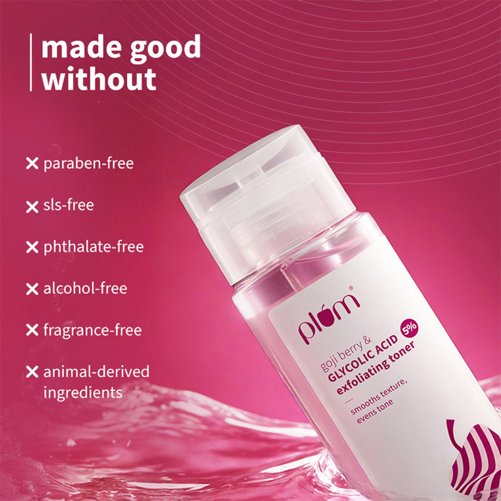 5% Glycolic Acid & Goji Berry Exfoliating Toner for textured skin