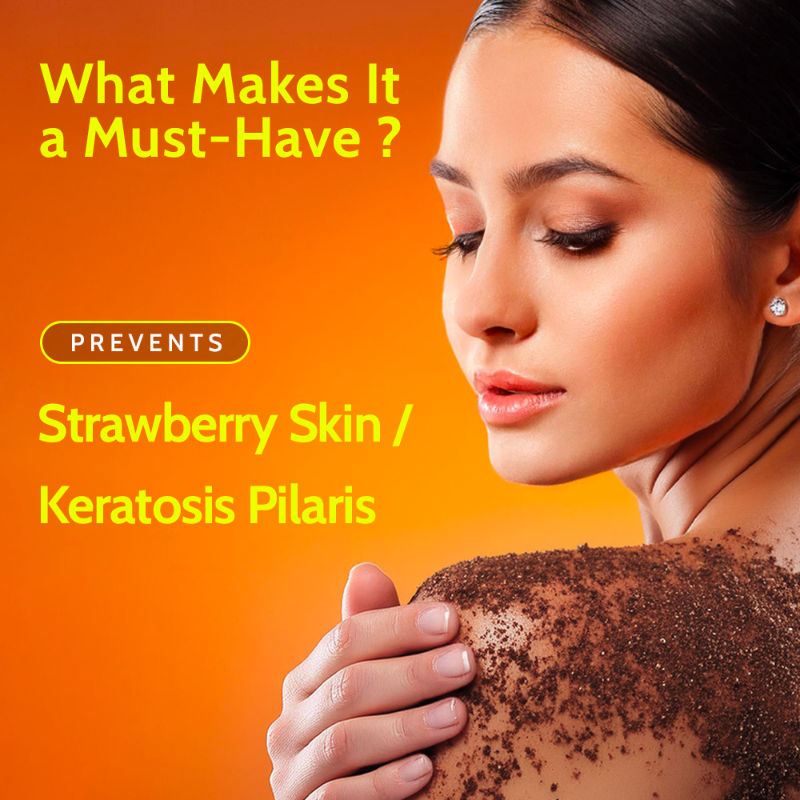 Exfoliating Natural AHAs Body Scrub For Removing Tan & Dead Skin Cells-Coffee Body Scrubs