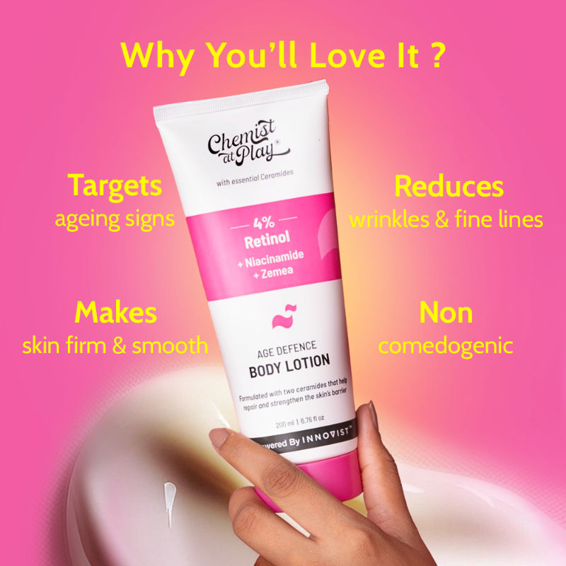 Anti-Aging Body Lotion With 4% Retinol, Niacinamide & Zemea