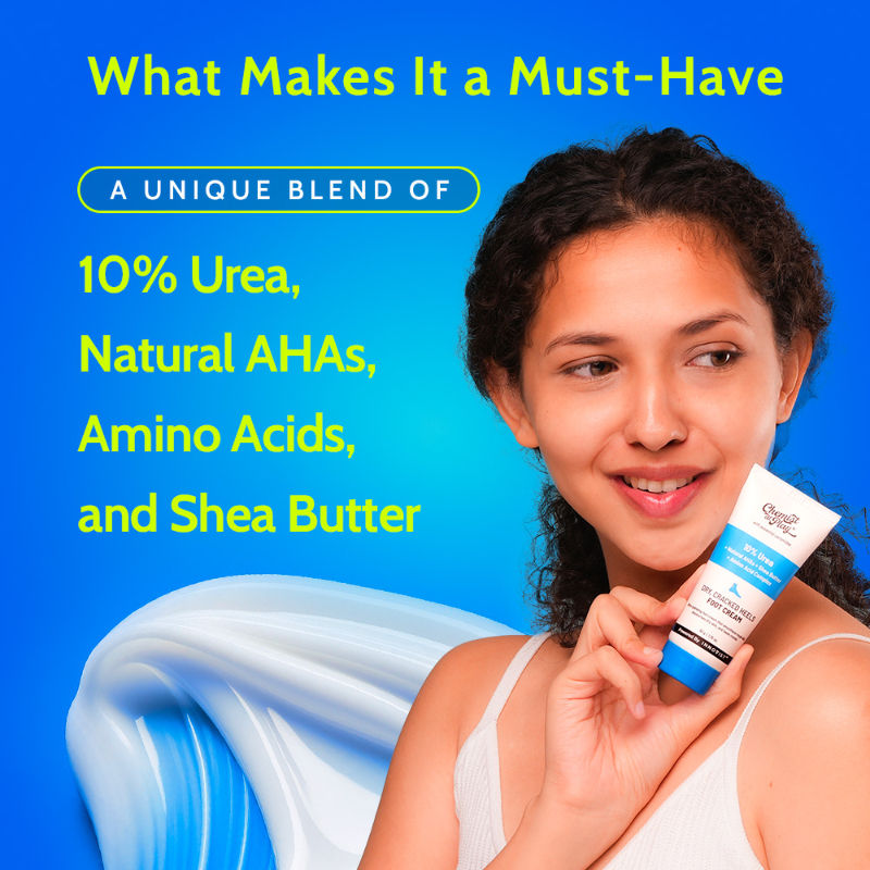 10% Urea Foot Cream For Cracked Heels & Diabetic Foot Up to 24 Hours Of Moisturization