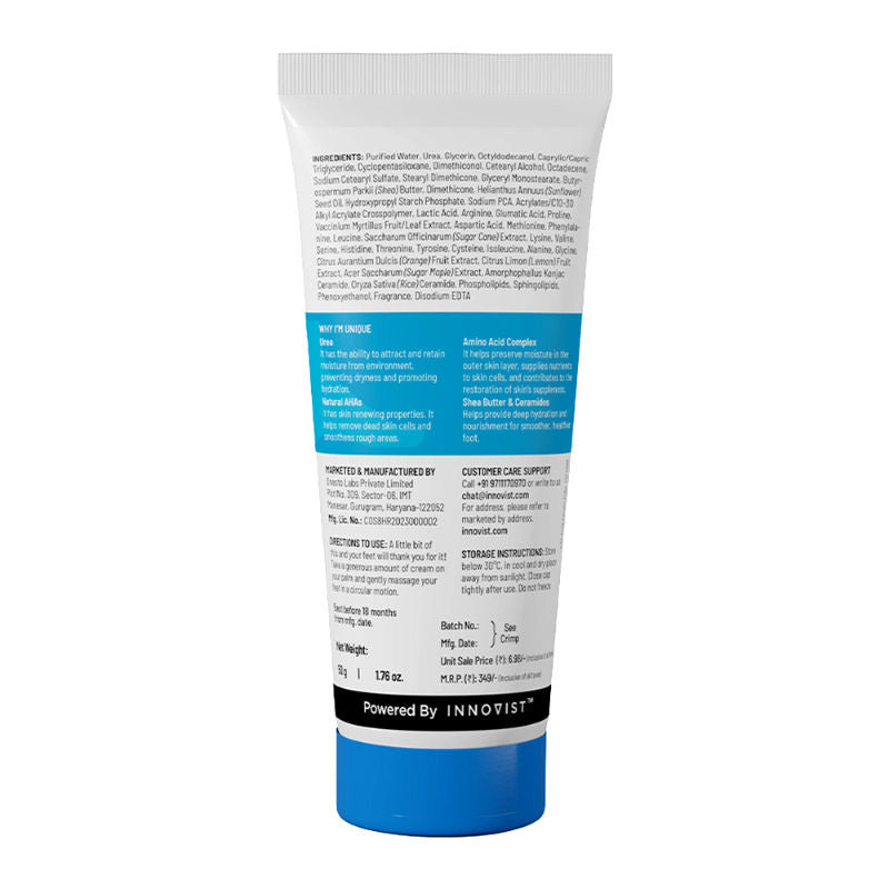 10% Urea Foot Cream For Cracked Heels & Diabetic Foot Up to 24 Hours Of Moisturization
