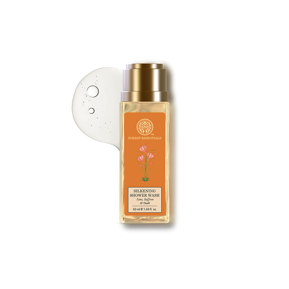 Silkening Lime Saffron & Oudh Natural Shower Wash - 50ml
