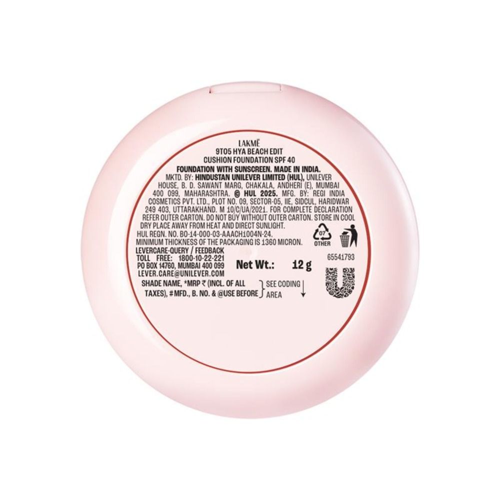 9to5 Hya Beach Edit Cushion Foundation, SPF 40, Hydrating Matte, C 100