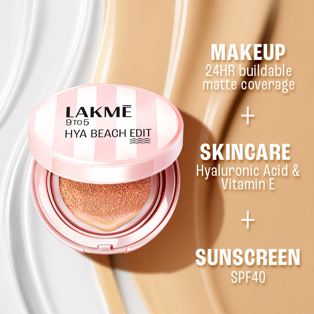 9to5 Hya Beach Edit Cushion Foundation, SPF 40, Hydrating Matte, C 100