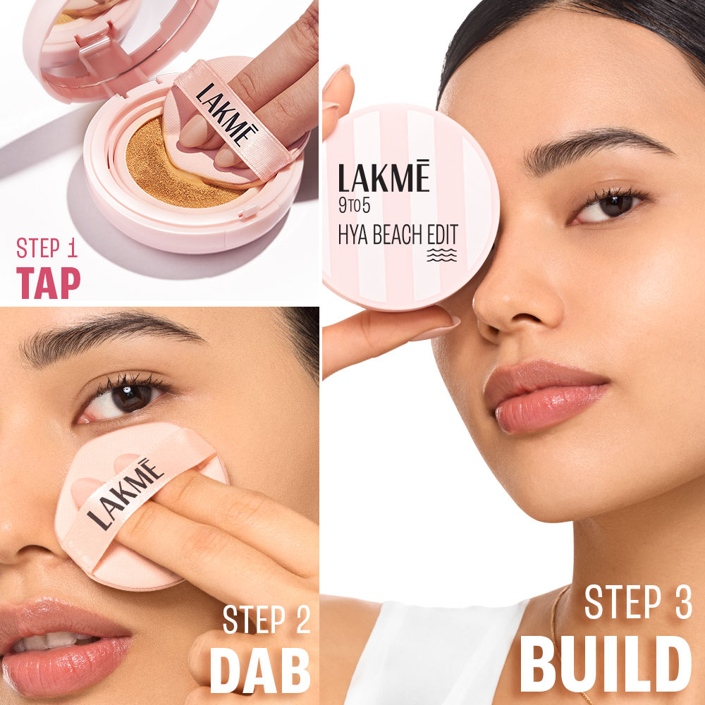9to5 Hya Beach Edit Cushion Foundation, SPF 40, Hydrating Matte, C 100