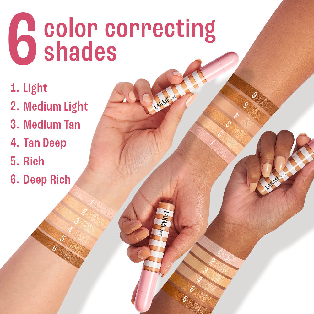 9to5 Hya Beach Edit Color Correcting Concealer, SPF 40, Buildable Matte