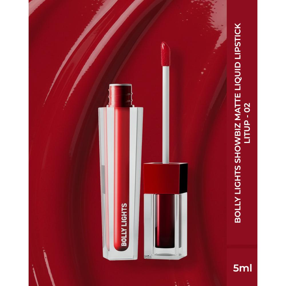 Bolly Lights Showbiz Matte Liquid Lipstick - Lit Up - 02