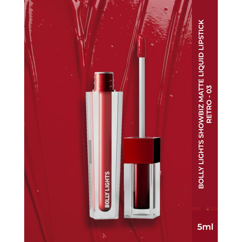 Bolly Lights Showbiz Matte Liquid Lipstick - Retro - 03