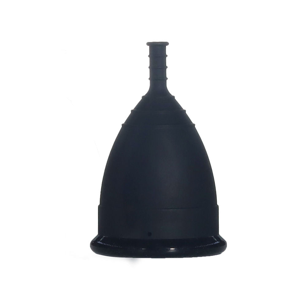 100% Medical Grade Silicone Menstrual Cup Ultra Soft Black-Small