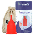100% Medical Grade Silicone Menstrual Cup Ultra Soft Red-Small
