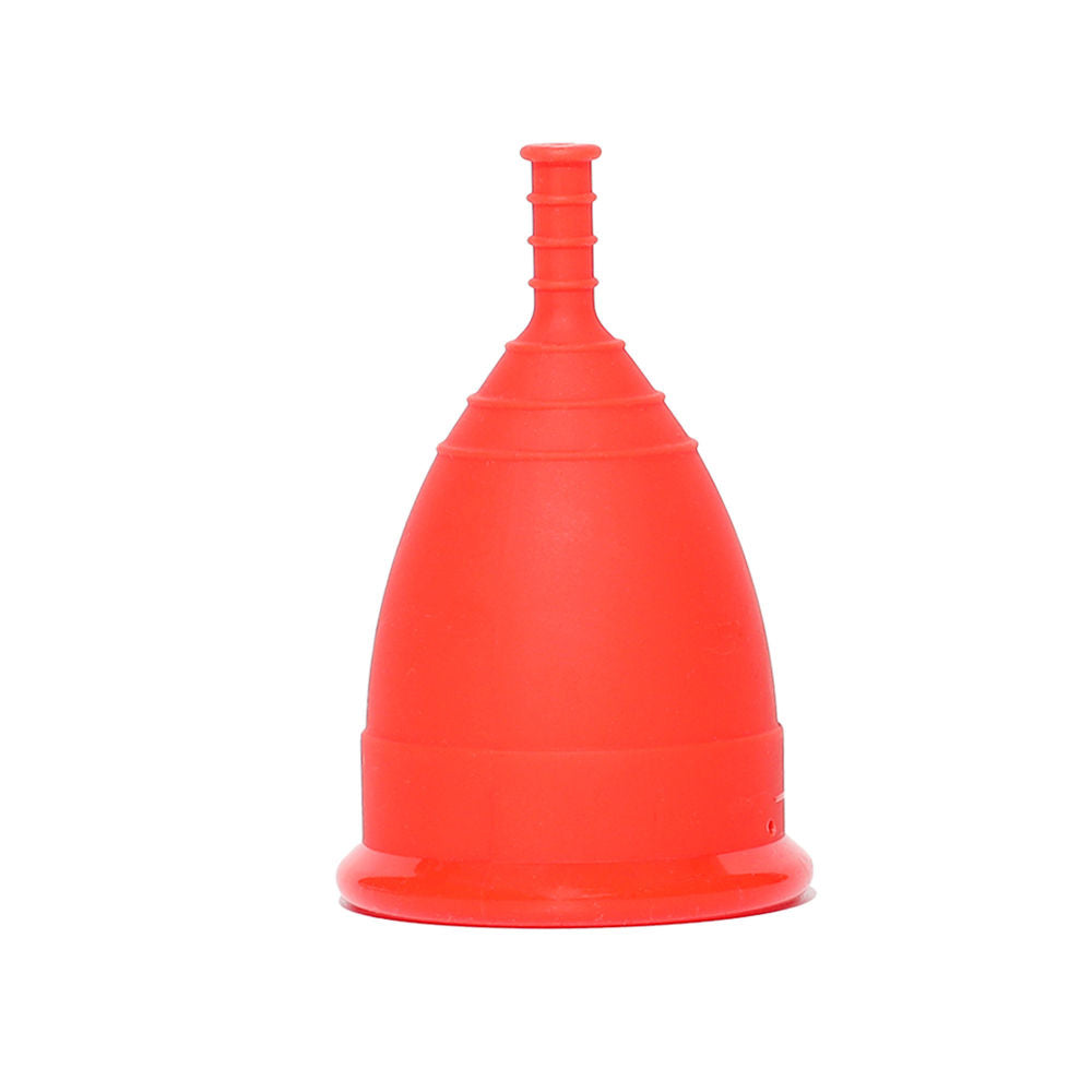 100% Medical Grade Silicone Menstrual Cup Ultra Soft Red-Small