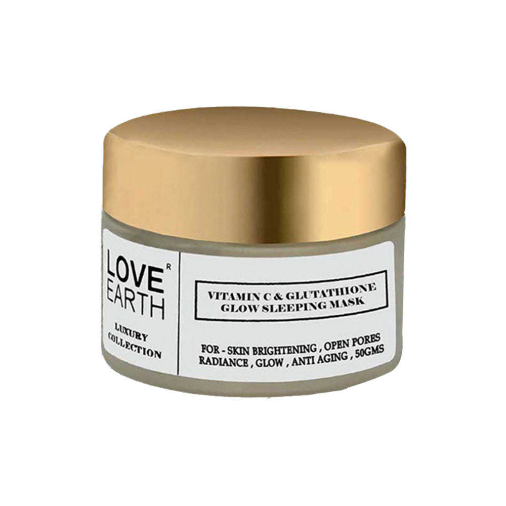 Vitamin C and Glutathione Glow Sleeping Mask with Aloe Vera for Skin Hydration