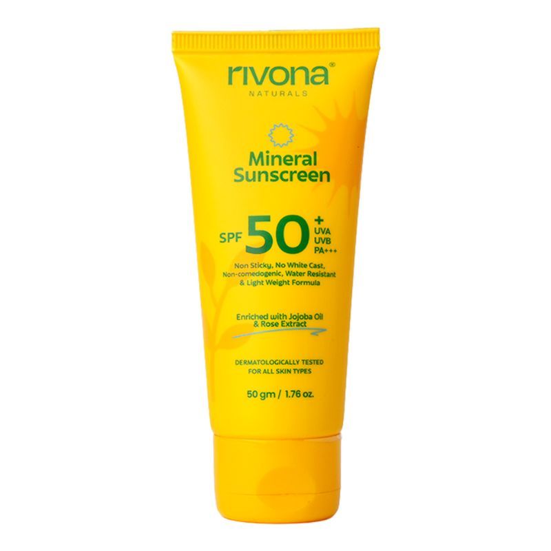 Mineral Sunscreen SPF 50 PA+++ Non-Sticky And No White Cast For All Skin Types