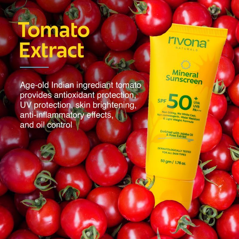 Mineral Sunscreen SPF 50 PA+++ Non-Sticky And No White Cast For All Skin Types
