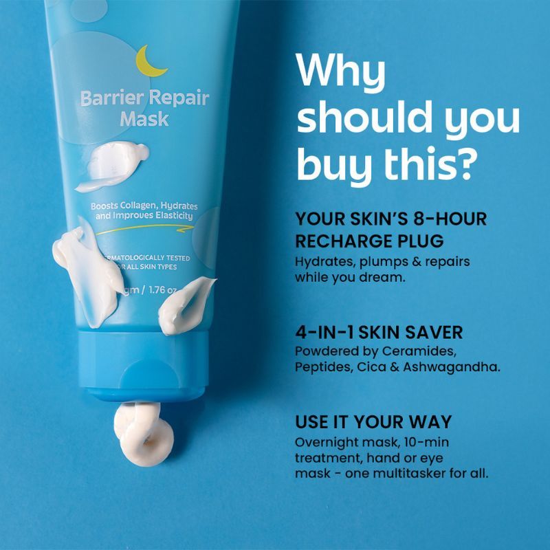 4-In-1 Barrier Repair & Hydrating Overnight Face Mask Deep Moisture & Skin Renewal