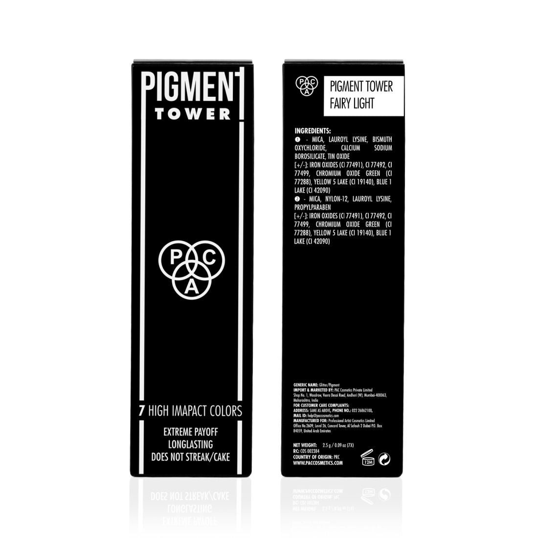 Pigment Tower Fairy Light - 7 in 1 Loose Glitter Eyeshadow, High Impact Payoff, Non Chunky