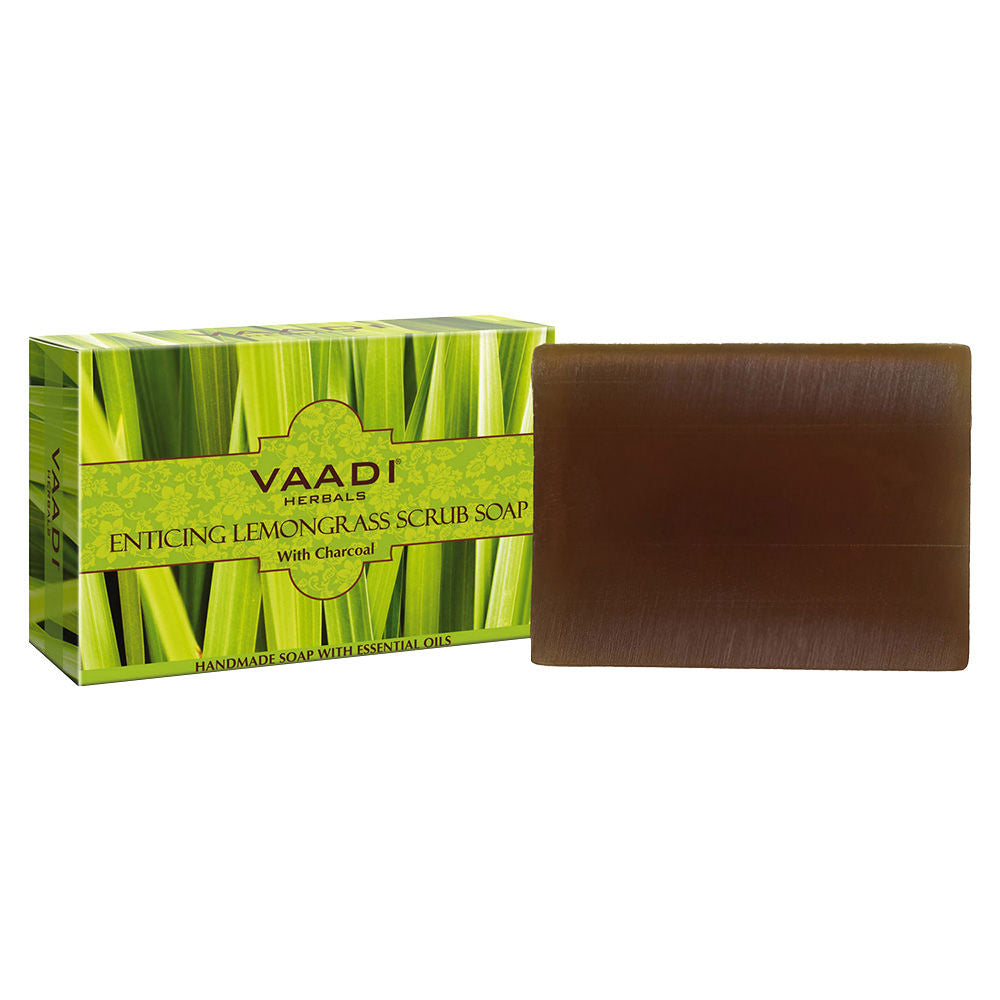 Enticing Lemongrass Scrub Soap With Charcoal