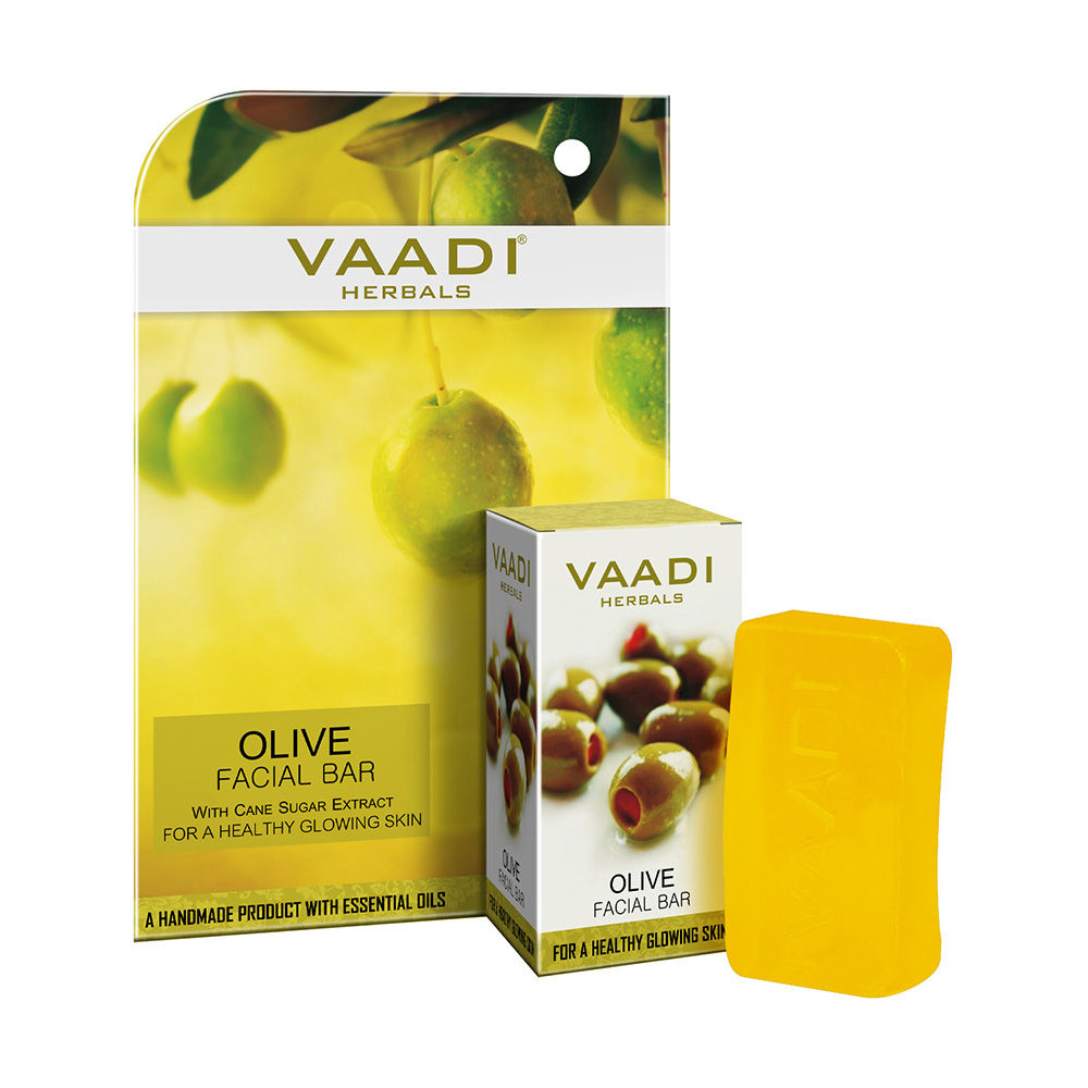 Olive Facial Bar With Cane Sugar Extract