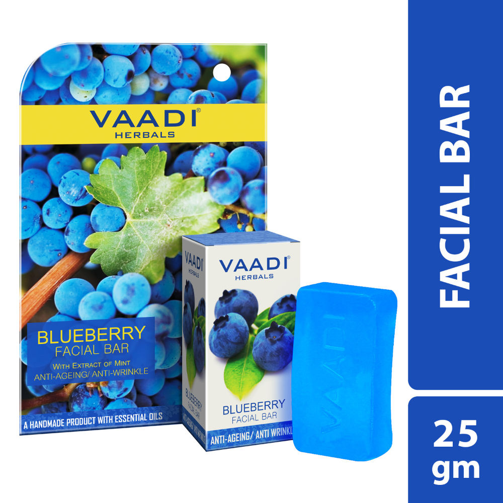 Blueberry Facial Bar With Extract Of Mint Anti-Ageing/Anti Wrinkle