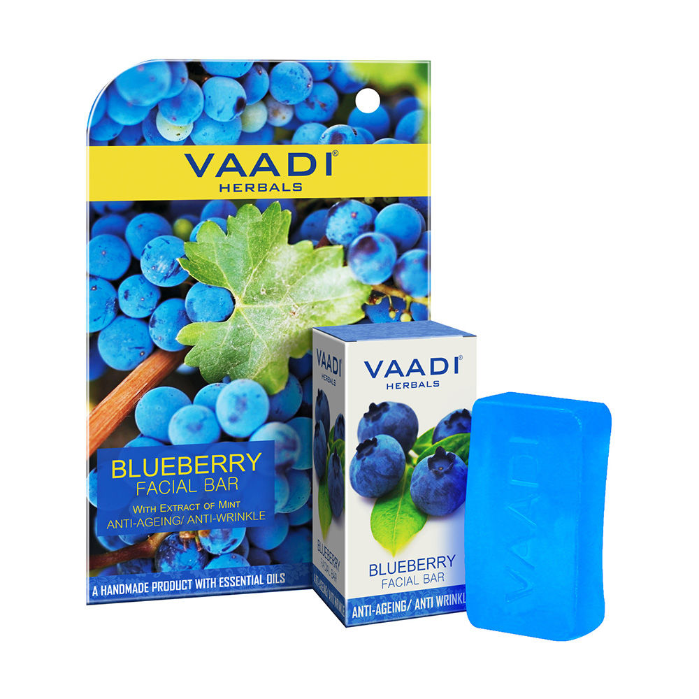 Blueberry Facial Bar With Extract Of Mint Anti-Ageing/Anti Wrinkle