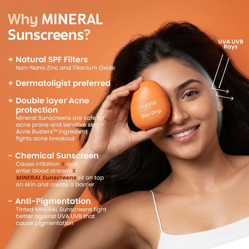 Sundrip 100% Mineral Fluid Tinted Sunscreen SPF 50 PA ++