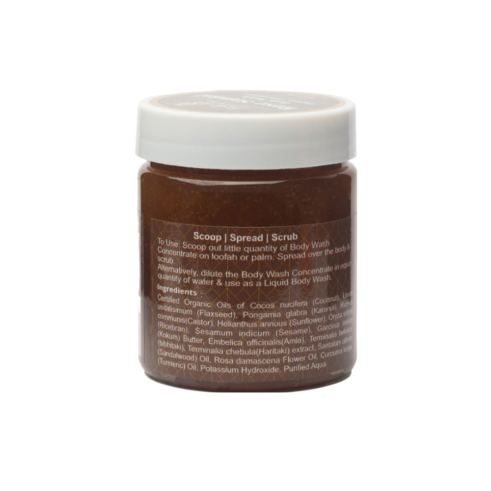 Organic Rose Sandal Body Wash Concentrate