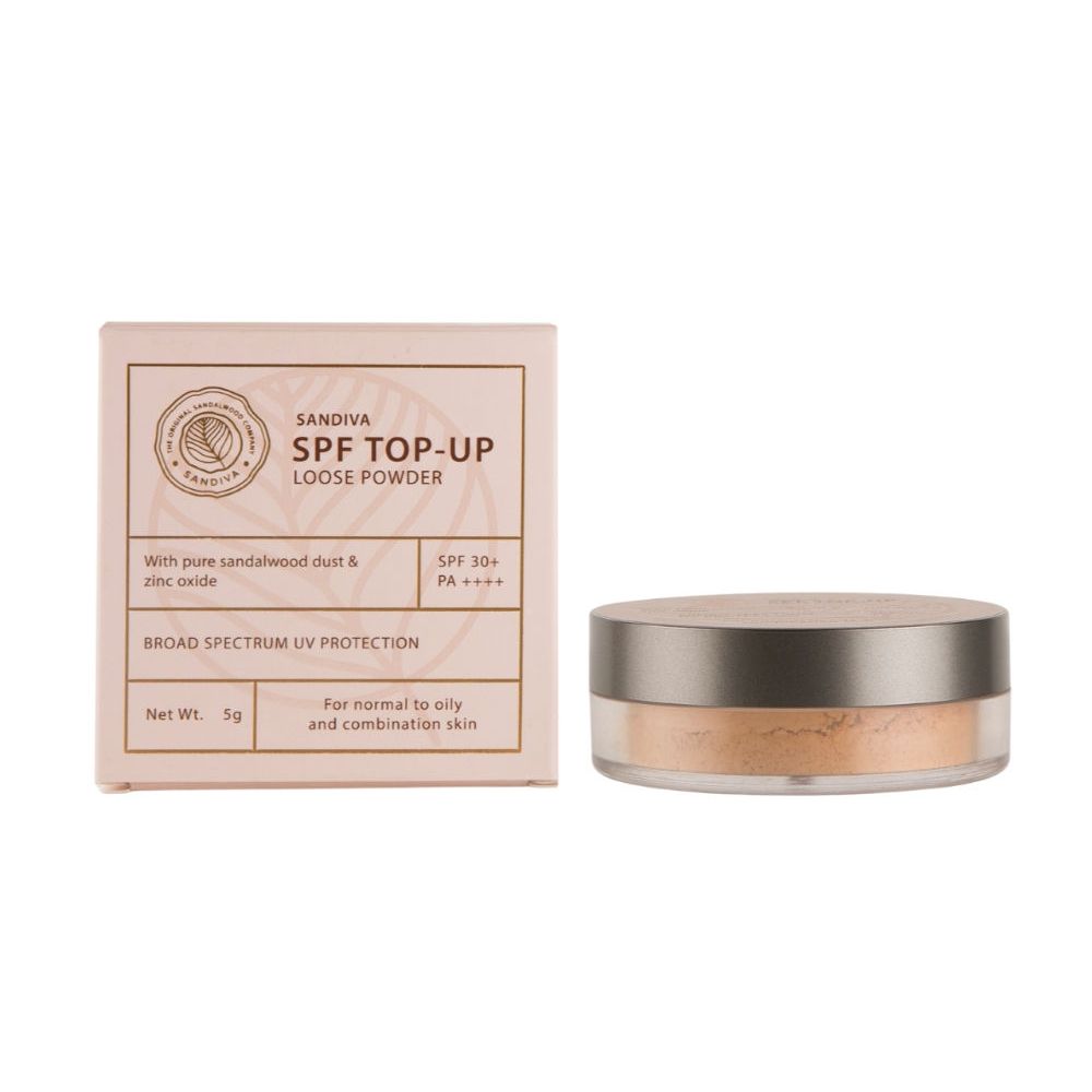 SPF Top-Up Loose Powder with Zinc Oxide, SPF 30+ PA++++, UV Protection, No White Cast