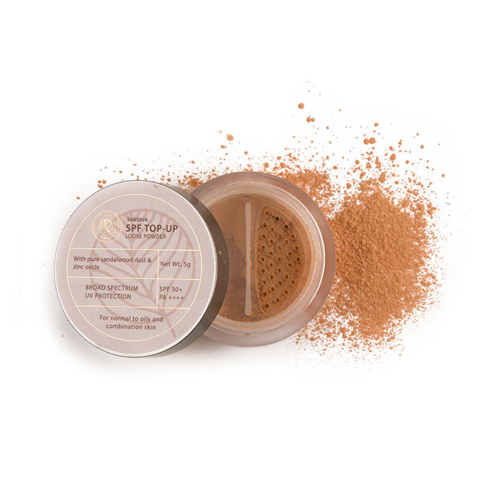 SPF Top-Up Loose Powder with Zinc Oxide, SPF 30+ PA++++, UV Protection, No White Cast - Tint 22