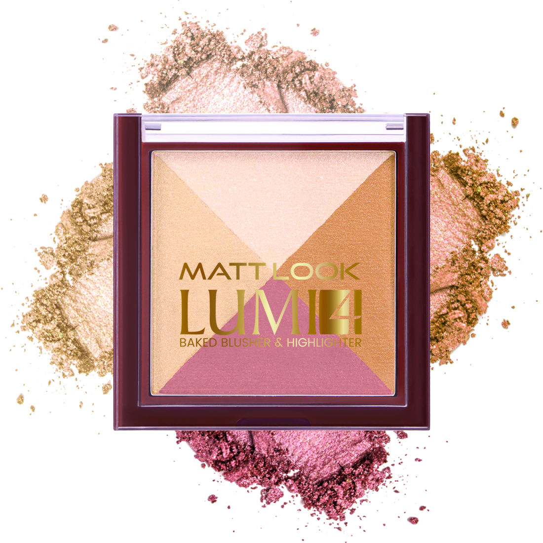 Lumi 4 Baked Blusher & Highlighter - Lust Of Love
