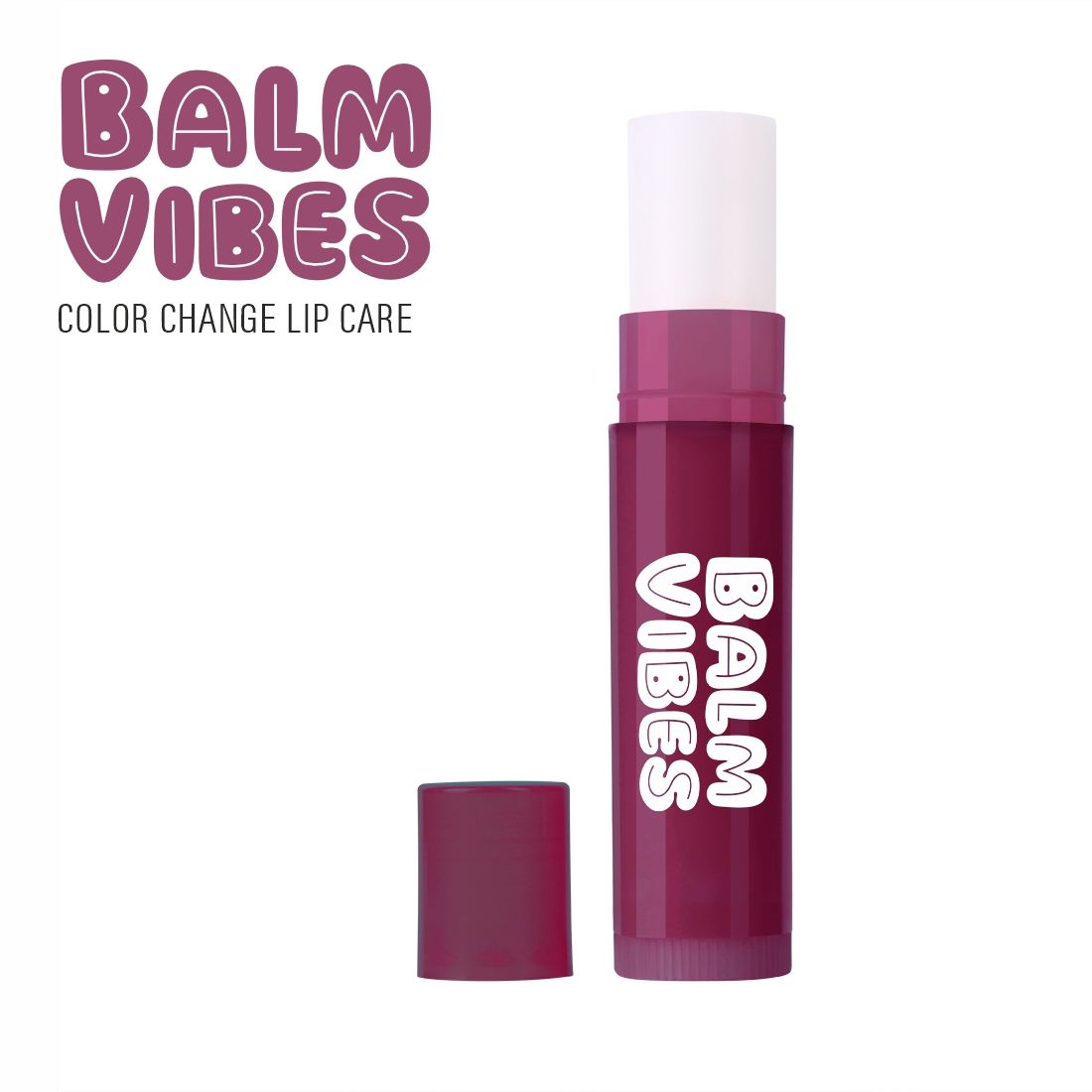 Balm Vibes Color Change Lip Balm - Plum Plush