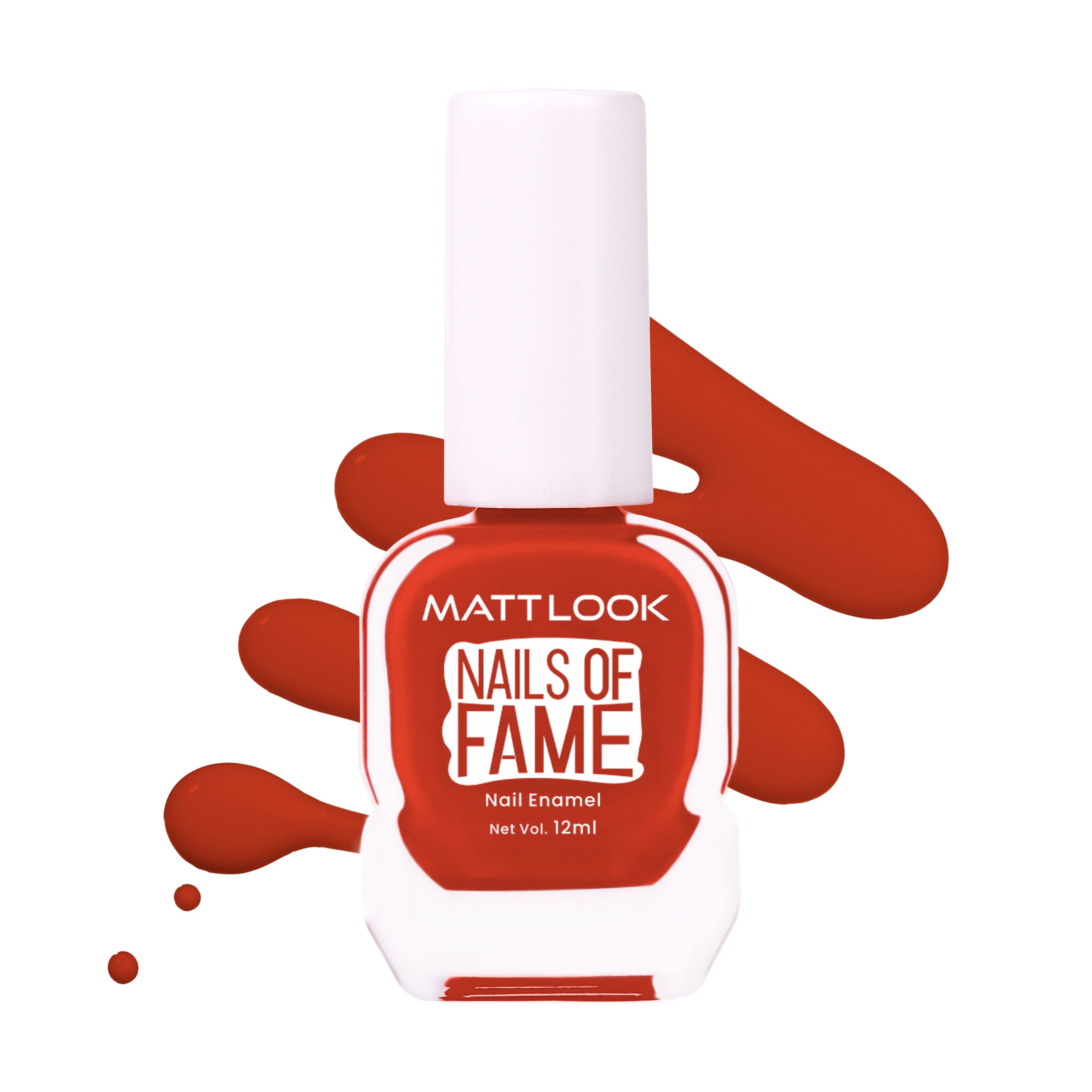 Nails Of Fame Nail Enamel - Fiery Red