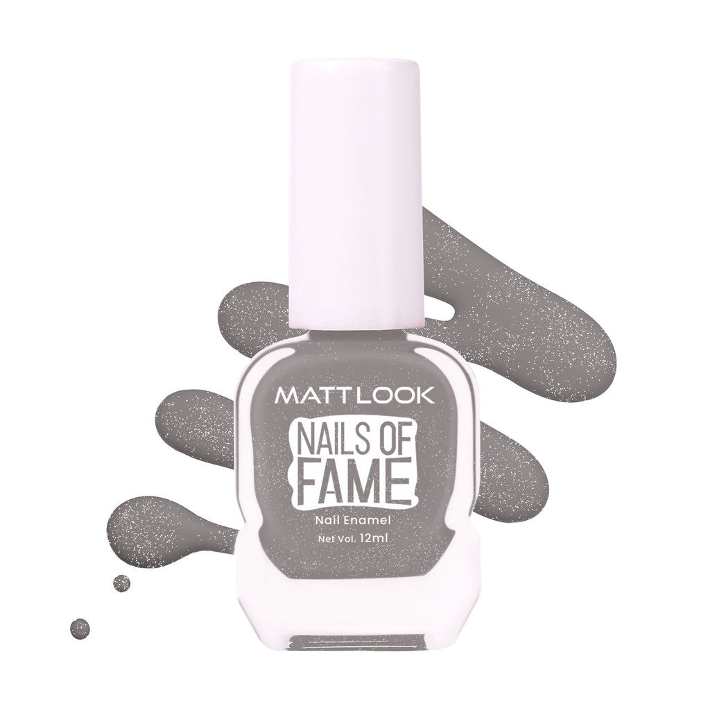 Nails Of Fame Nail Enamel - Hazy Silver