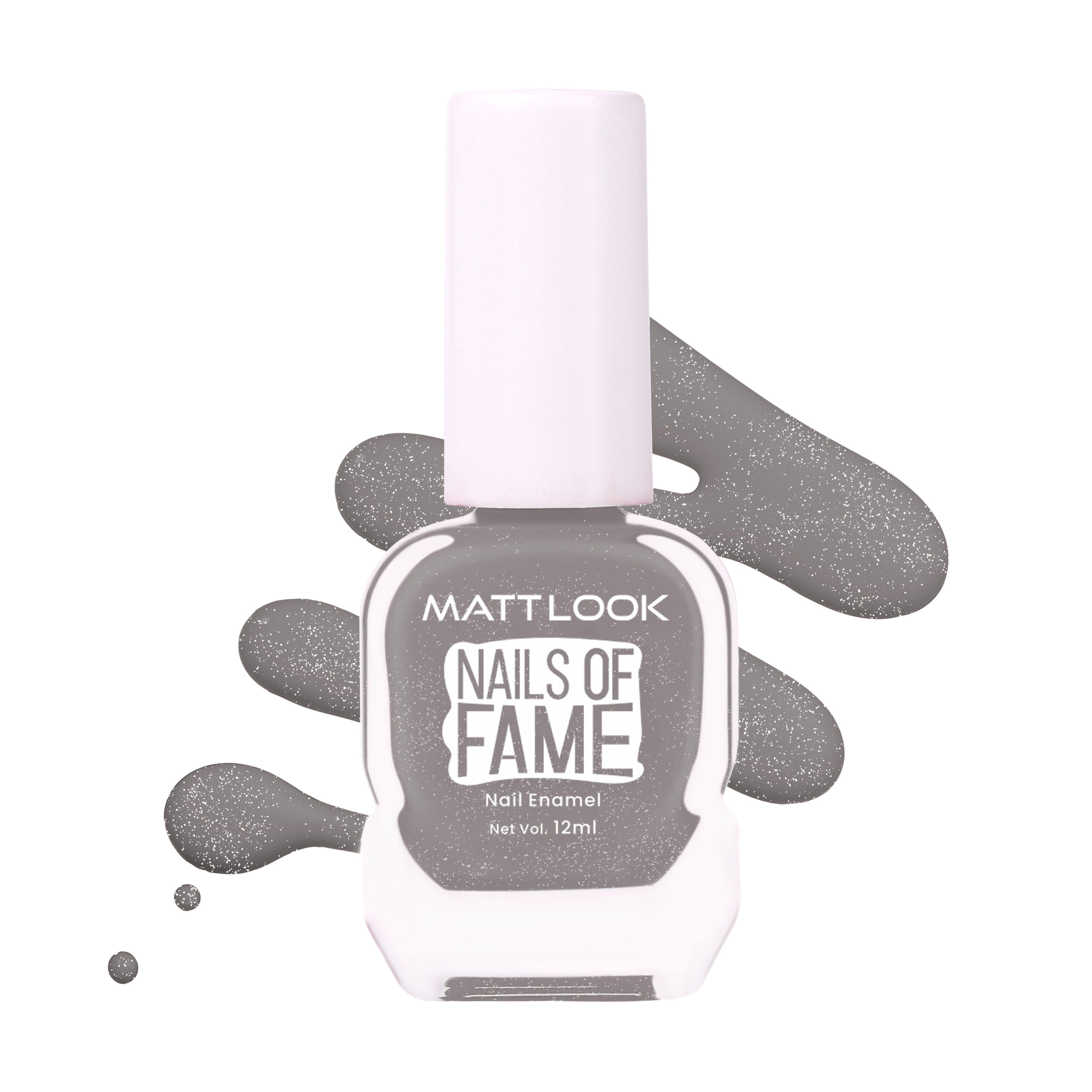 Nails Of Fame Nail Enamel - Hazy Silver