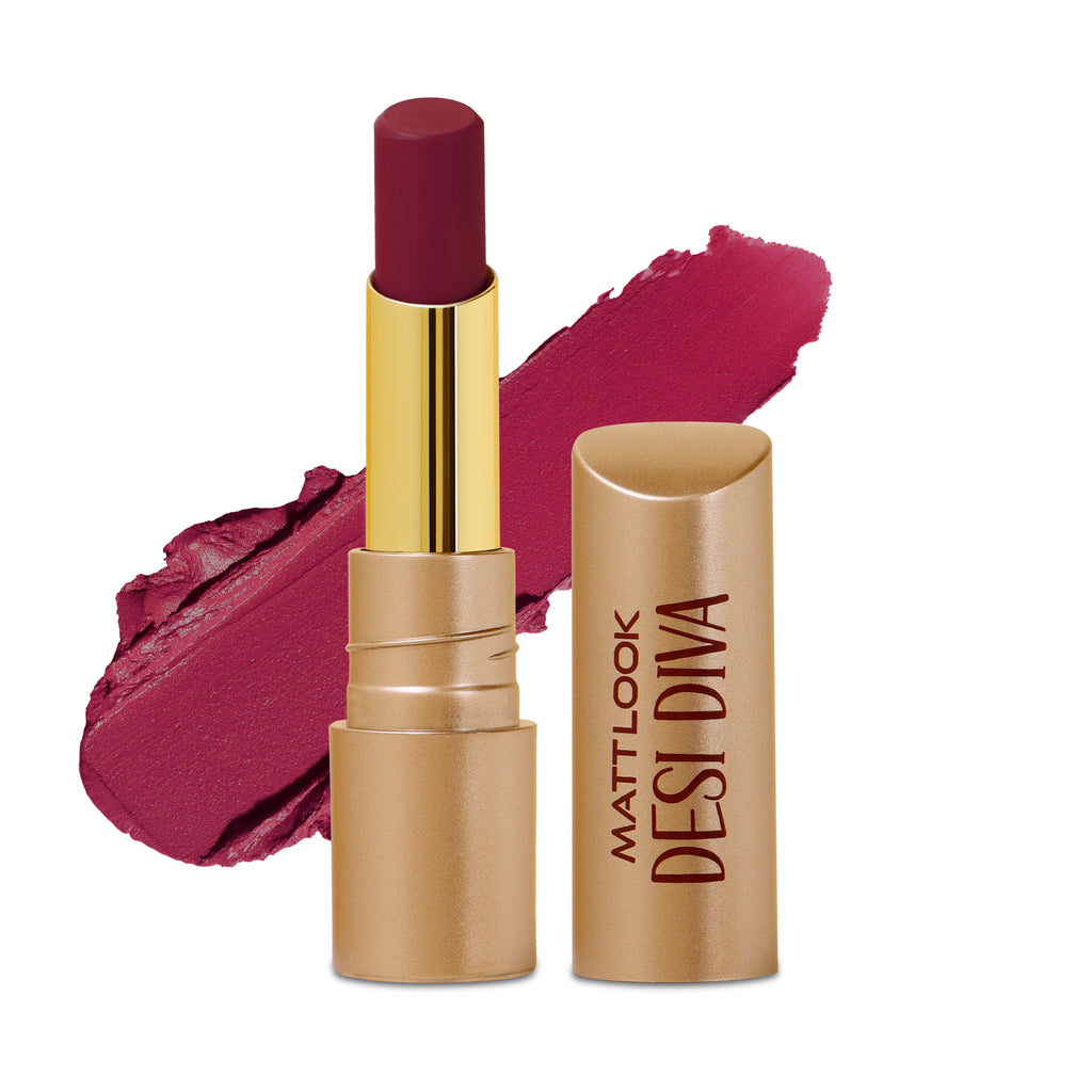 Desi Diva HD Matte Lipstick - Berry Plum-14