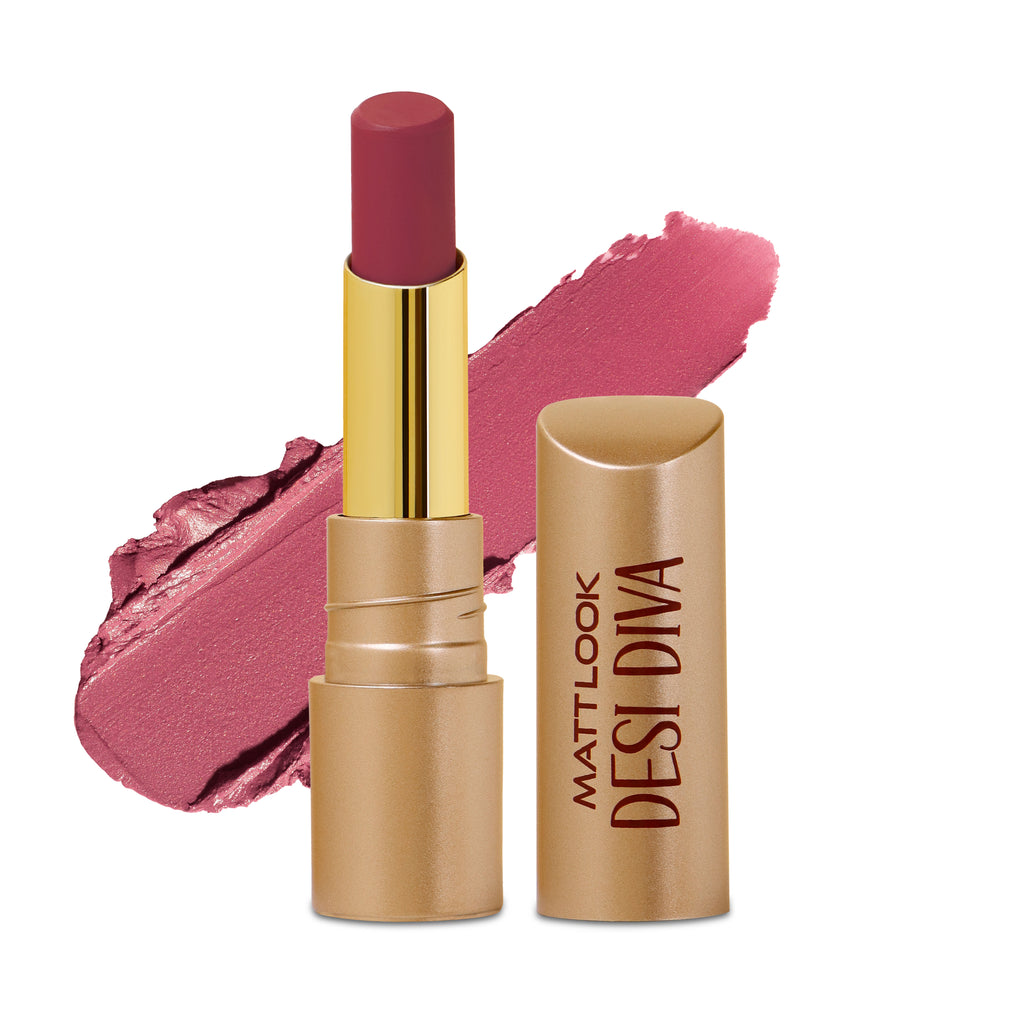 Desi Diva HD Matte Lipstick - Soft Mauve-19