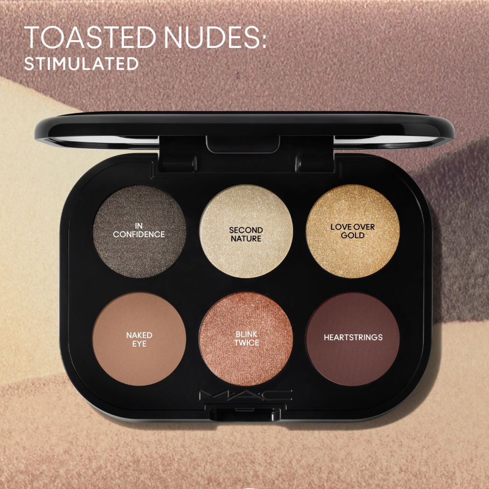Connect In Colour X6 Eye Shadow Palette - Nuanced Neutrals