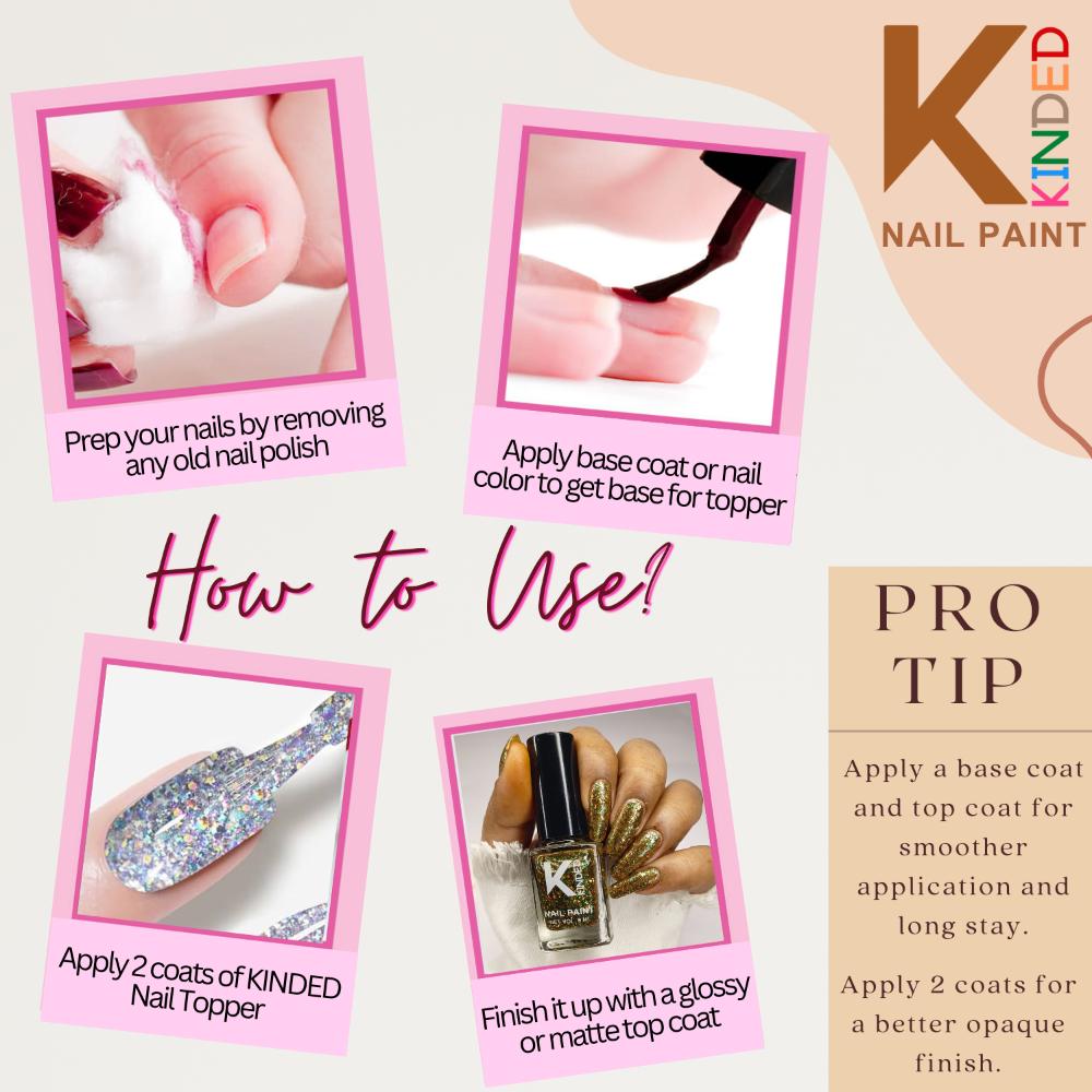 Topper Coat Textured Glitter Nail Paint