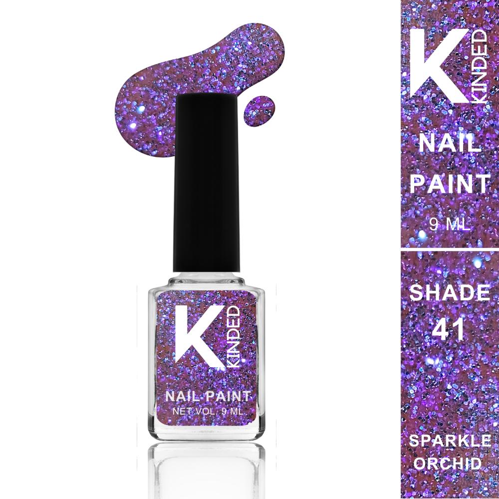 Topper Coat Textured Glitter Nail Paint - 41 Sparkle Orchid
