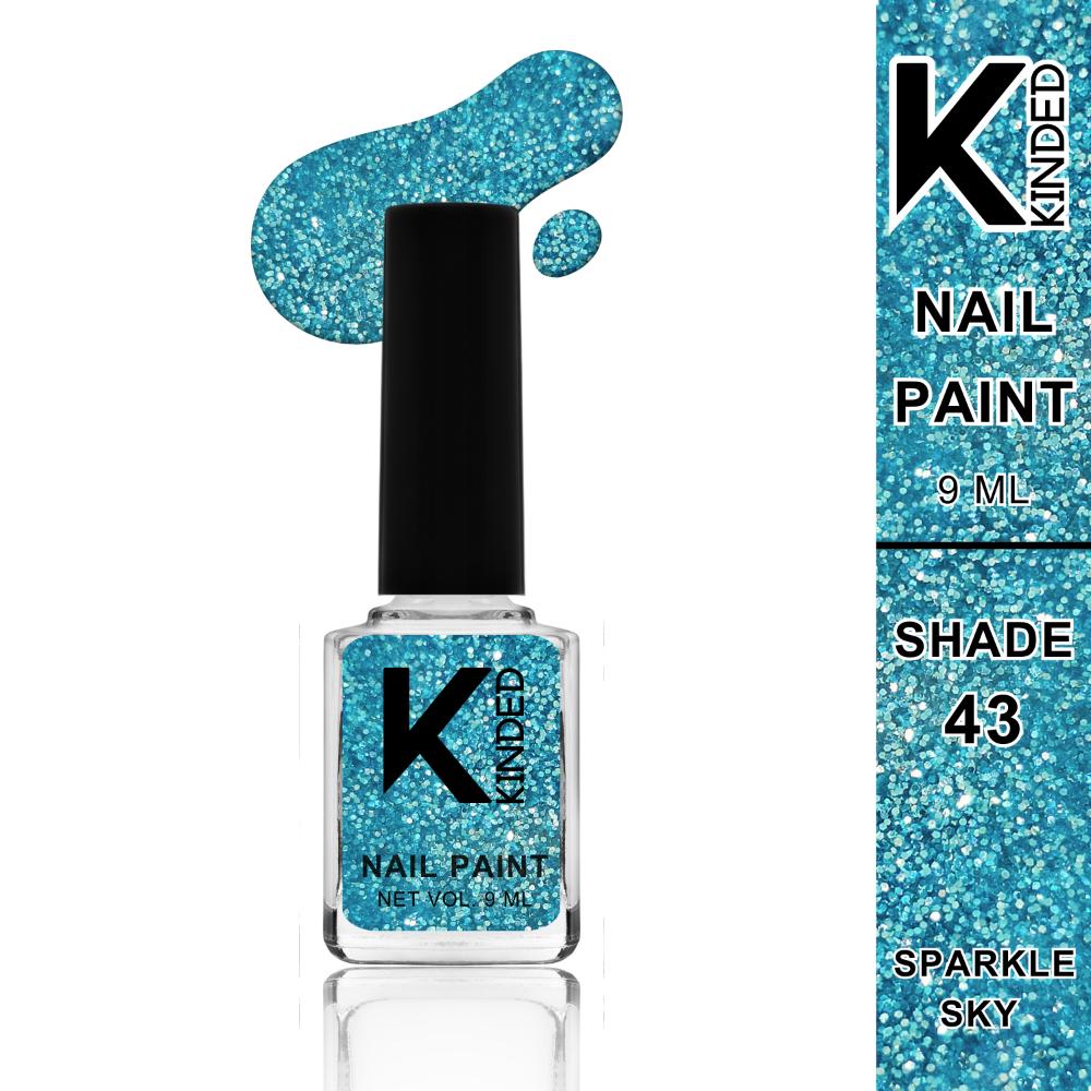 Topper Coat Textured Glitter Nail Paint - 43 Sparkle Sky