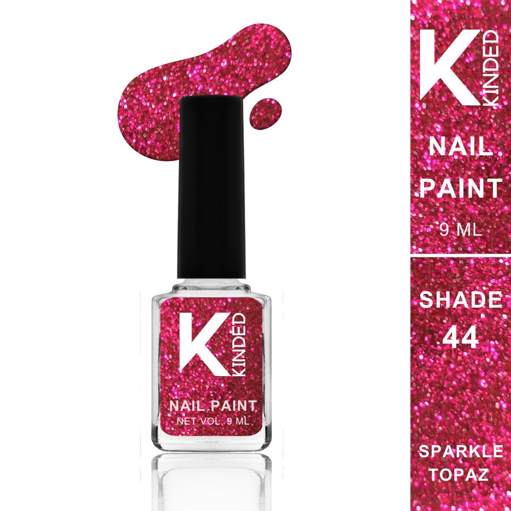 Topper Coat Textured Glitter Nail Paint - 44 Sparkle Topaz