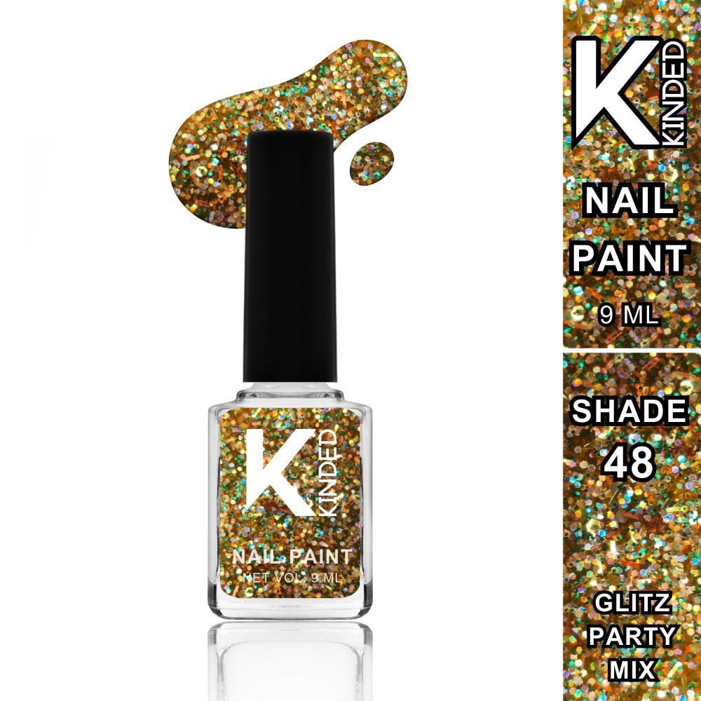 Topper Coat Textured Glitter Nail Paint - 48 Glitz Party Mix