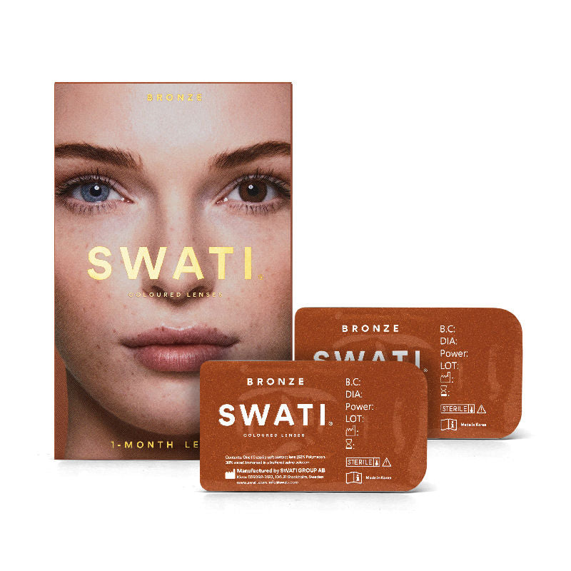 Coloured Contact Lenses Bronze 1 month Power 0.00