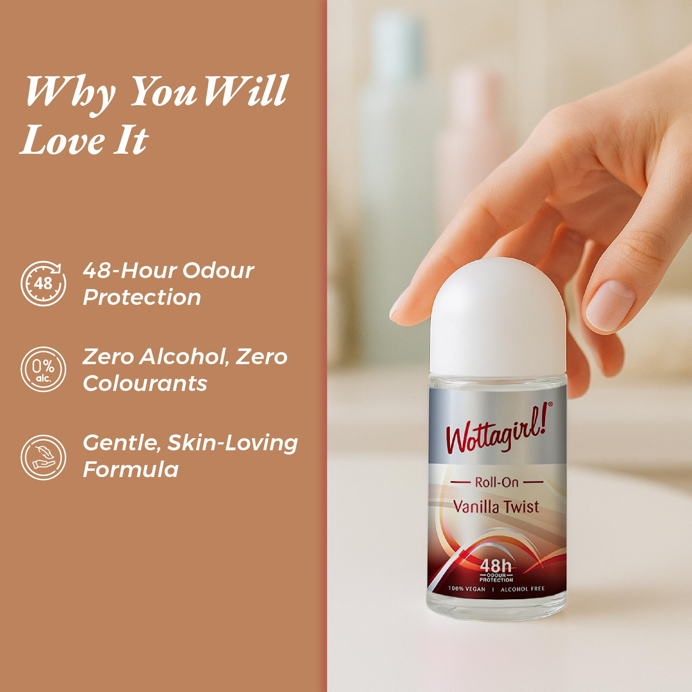 Wottagirl! Roll-On Vanilla Twist Fragrance Mist