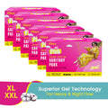 POLKA Hot Pink Sanitary Pads XXL & XL Rash Free Heavy Flow Double Wings Protection