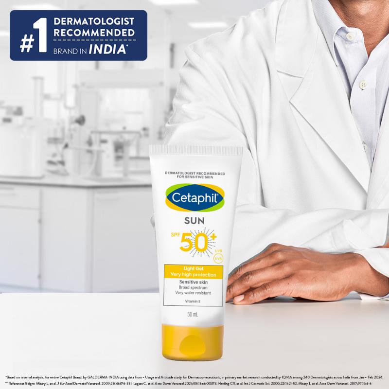 Sun SPF 50+ Light Gel Very High Protection Mineral Base for All Skin Types, Sensitive Skin